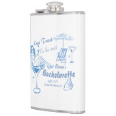 海岸でハンドドローされた最後のトーストバチェロレッテ フラスク (左)