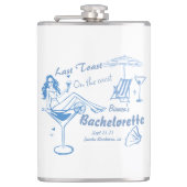 海岸でハンドドローされた最後のトーストバチェロレッテ フラスク (正面)