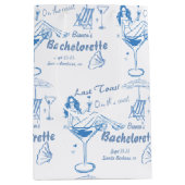 海岸でハンドドローされた最後のトーストバチェロレッテ ミディアムペーパーバッグ (正面)