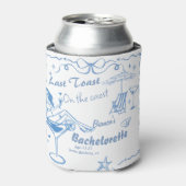 海岸でハンドドローされた最後のトーストバチェロレッテ 缶クーラー (缶正面)