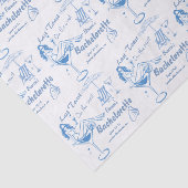 海岸でハンドドローされた最後のトーストバチェロレッテ 薄葉紙 (詳細)