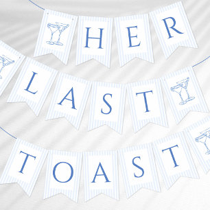 海岸で彼女の最後のトースト バンティングフラッグ