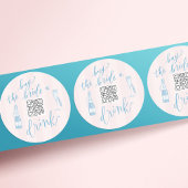 海岸で最後のトースト – 買花嫁が飲み物 ラウンドシール