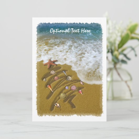 海岸で洗浄されるクリスマス 招待状 (スタンド正面)