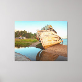 海岸で難破 キャンバスプリント