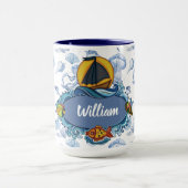 海岸で マグカップ (中央)