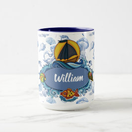 海岸で マグカップ