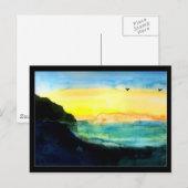 海岸と空 ポストカード (正面/裏面)