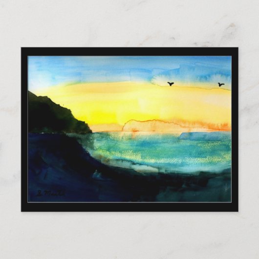 海岸と空 ポストカード (正面)