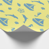 海岸と航海の ラッピングペーパー (角)