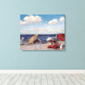 海岸にて キャンバスプリント (インサイチュ (ウッドフロア))