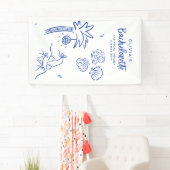 海岸にぴったりの手描きのトーストイラスト, 海辺の手描きトースト 横断幕 (インサイチュ)