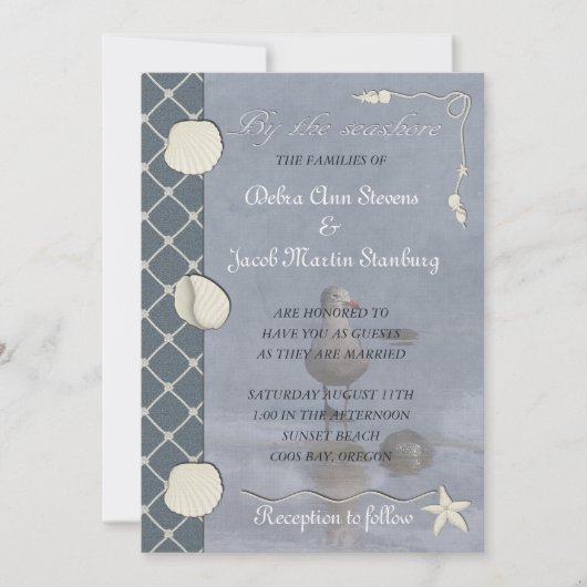 海岸によって 招待状 (正面)