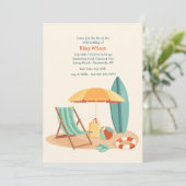 海岸に位置するパーティの招待状 招待状 (スタンド正面)