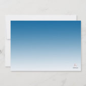 海岸に位置する退職のパーティの招待状 招待状 (裏面)