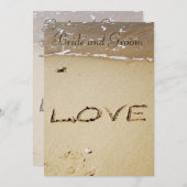 海岸に住む愛 招待状 (正面/裏面)