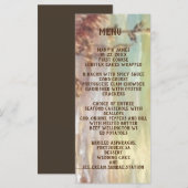 海岸に沈む船とフラットメニュー メニュー (正面/裏面)