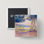 海岸に沿うマツ 缶バッジ (正面&裏面)