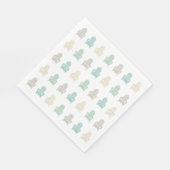 海岸のアディロンダックチェア　湖の家　ビーチハウス スタンダードランチョンナプキン (角)