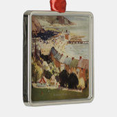 海岸のイギリスの鉄道ポスターのアンテナ メタルオーナメント (右)