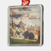 海岸のイギリスの鉄道ポスターのアンテナ メタルオーナメント (左)