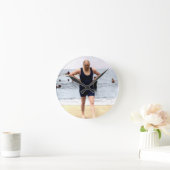 海岸のウィンストン・チャーチル ラウンド壁時計 (ホーム)