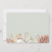 海岸のオアシス ボヘミアンチック アンパサンド ウェディング 招待状 (裏面)