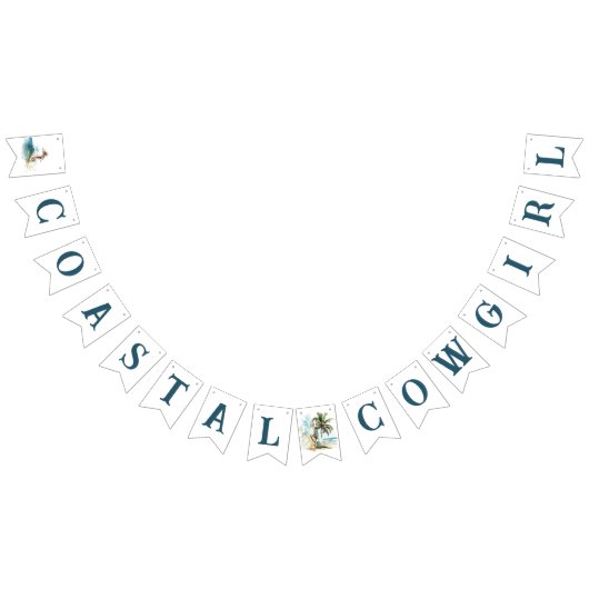 海岸のカウガールたちによる独身最後の夜 バンティングフラッグ (全)