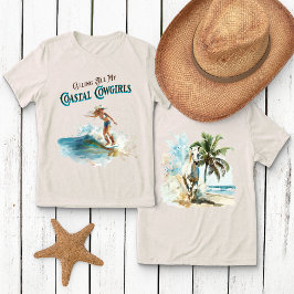 海岸のカウガールたちを集合 トライブレンドＴシャツ