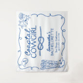 海岸のカウガール独身最後の週末パーティー タペストリー (正面)