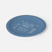 海岸のカウガール独身最後の週末 ペーパープレート (アングル)