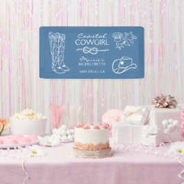 海岸のカウガール独身最後の週末 横断幕