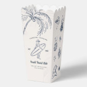 海岸のカウガール・バチェロレッテパーティーの景品ボックス フェイバーボックス (裏面)