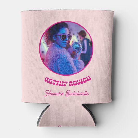 海岸のカウガール・バチェロレッテパーティーの景品 缶クーラー (正面)