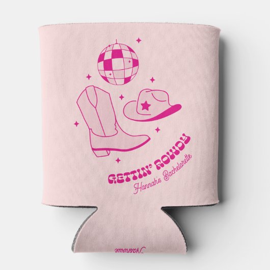 海岸のカウガール・バチェロレッテ・パーティーの景品 缶クーラー (裏面)