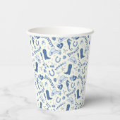 海岸のカウガール バッチ クラブ 楽しいパターン 紙コップ (裏面)