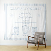 海岸のカウガール ラストロデオ ブライズメイドパーティー タペストリー (インサイチュ(横))