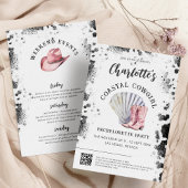 海岸のカウガール 現代の独身最後の週末 招待状