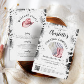 海岸のカウガール 現代の独身最後の週末 招待状