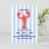 海岸のカニの夏の航海招待状 招待状 (スタンド正面)