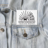 海岸のカニ – ボタン 缶バッジ (インサイチュ)