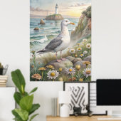 海岸のカモメ ポスター (ホームオフィス)