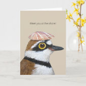 海岸のカードでお会いしよう カード (黄色い花)