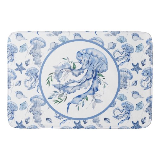 海岸のクラゲ バスマット (正面)