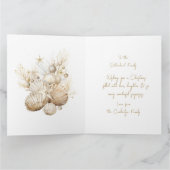 海岸のクリスマスカード オーダーメイド サンキューカード (内部)