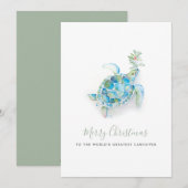 海岸のクリスマス シーサーモン・ケアギバーカード シーズンカード (正面/裏面)