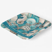 海岸のクリスマス ボールド シーホース パターン#4 ID1009 ペーパープレート (傾斜あり)