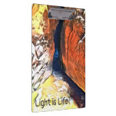 海岸のクレバスの先端の光 クリップボード (右)