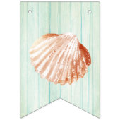 海岸のコテージのビーチ結婚式の旗布 バンティングフラッグ (第2の旗)