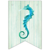 海岸のコテージのビーチ結婚式の旗布 バンティングフラッグ (第1の旗)